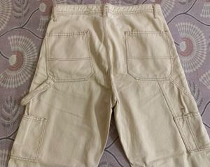 Cream Carpenter Style Jeans