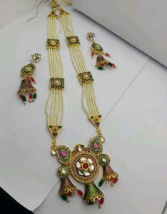 Rani Har Long Necklace With Earning
