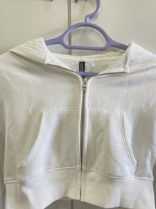 H&amp;M Crop White Jacket