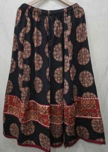 Pure Ajrakh Maxi Long Skirt