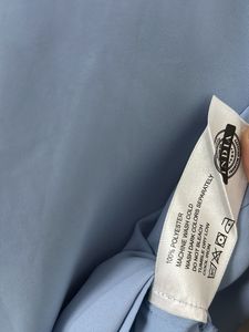 Elegant Blue V-Neck Long Sleeve Top