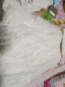 Embroidered White Blouse with Gold Accents
