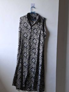 Chic Sleeveless Print Dress