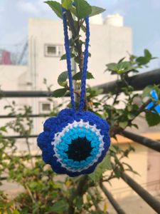 Handmade Evil Eye Crochet Charm