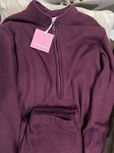 Supersoft Velvet Night suit in Green