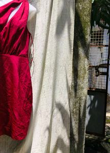 I. Stunning One-Shoulder Red Dress