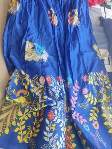 Blue Embroidered lehenga set