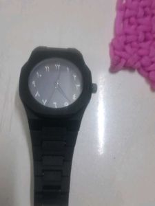 Stylish Black Watch with Arabic Numerals