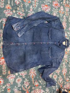 Men's Blue Denim Shirt