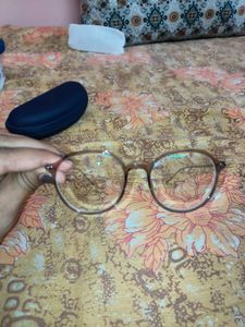 Stylish Blue &amp; Brown Round Glasses