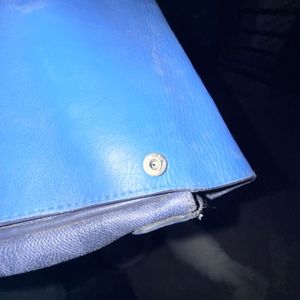 Coach Blue &amp; Gray Monogram Crossbody Bag