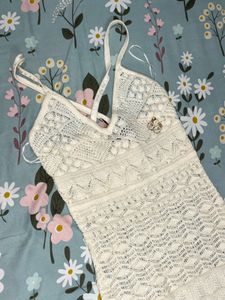 Bohemian Crochet Maxi Dress