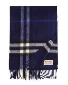 Auth Burberry Giant Icon Check Cashmere Scarf
