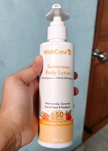 Wishcare Sunscreen Body Lotion SPF 50 PA+++