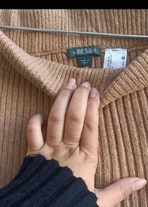 woolen bootcut trousers