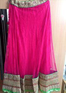 Wedding Functions Wear Rani Color Lehenga