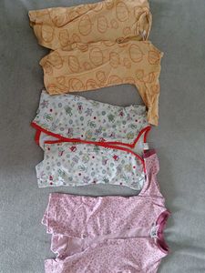 Combo Of 3 Onesies For Upto 6 Months Baby