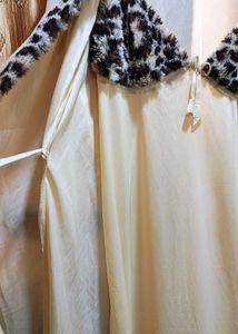 Elegant Cheetah Print Nightgown