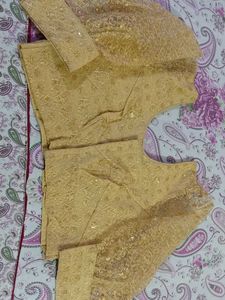 Golden Embellished Lehenga Set