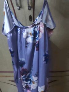 Purple Floral Slip Dress