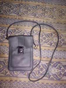 Grey 2 Compartment Sling Bag