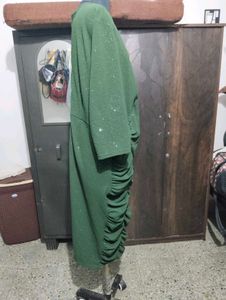 Green Ruched Bodycon plus size  Dress