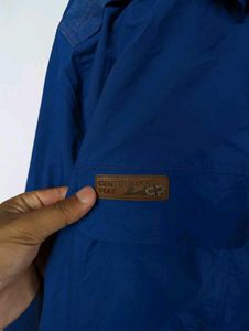Blue Hooded Jacket
