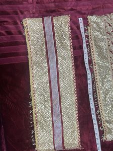 sabyasachi style kurti lace border