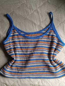 Striped Knit Tank Top