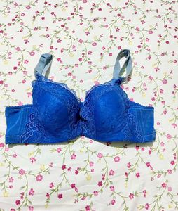 Beautiful Blue Lace Bra