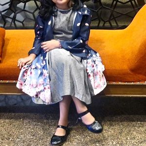 Girls' Floral Print Dress Set