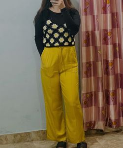 Trouser with Crochet Top
