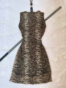tiger print midi