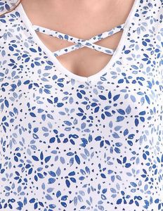 GAP Printed T-shirt with cutout neck