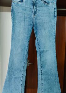 Flared Light Wash Jeans