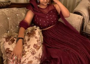 Neww Hooded Designer Blouse And Choli Lehenga