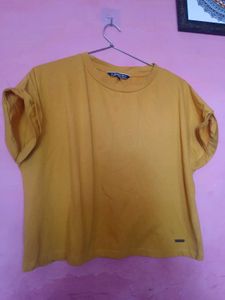 Roaster Mustard Crop Top
