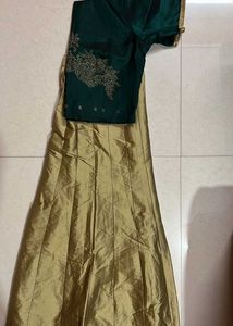Green & Gold Lehenga Choli