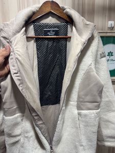 Jean Michel Basquait Long Sherpa Fleeced Jacket