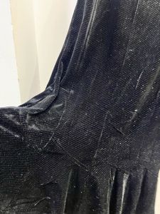 Black Velvet Ruffle Skirt
