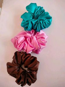 Satin Scrunchie Set (3 pcs)