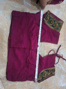 Embellished Magenta Saree