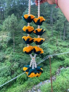 Handmade Yellow & Green Flower Garland