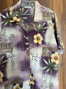 y2k Floral oversized shirt