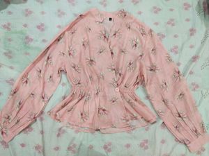 New Pink Floral Top
