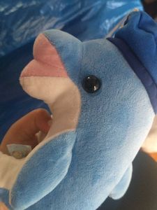 Cute Blue Dolphin Plush Toy