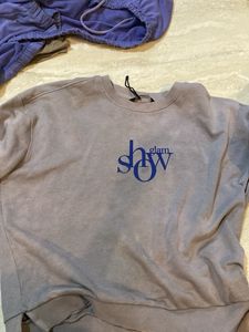 Grey Pullover Sweatshirt