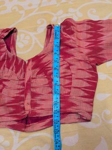 Boho Chic Pink Ikat Blouse