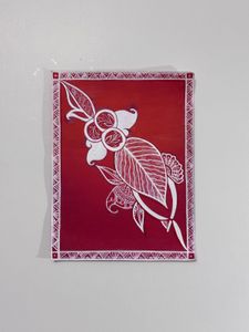 Red & White Floral Design
