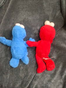 Elmo &amp; Cookie Monster Plush Toys